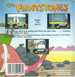 Box back cover for Flintstones, The on the Atari ST.