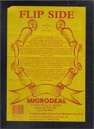 Box back cover for Flip Side on the Atari ST.