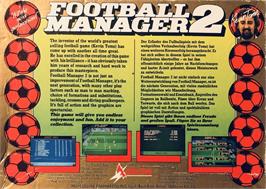 Box back cover for Football Manager 2 on the Atari ST.