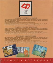 Box back cover for Go Player on the Atari ST.