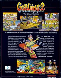 Box back cover for Gobliins 2 - The Prince Buffoon on the Atari ST.