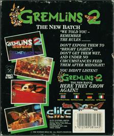 Box back cover for Gremlins 2 - The New Batch on the Atari ST.