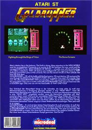 Box back cover for Grid Runner on the Atari ST.