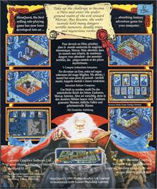Box back cover for HeroQuest on the Atari ST.