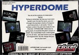 Box back cover for Hyperdome on the Atari ST.
