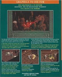 Box back cover for Immortal, The on the Atari ST.