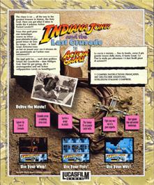 Box back cover for Indiana Jones And The Last Crusade - The Action Game on the Atari ST.