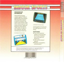 Box back cover for Indoor Sports on the Atari ST.