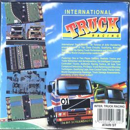 Box back cover for International Truck Racing on the Atari ST.