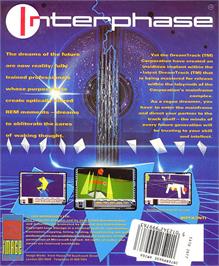 Box back cover for Interphase on the Atari ST.