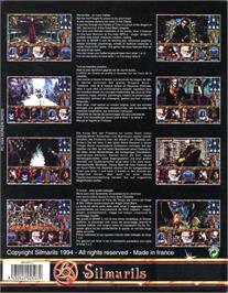 Box back cover for Ishar 3: The Seven Gates of Infinity on the Atari ST.