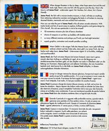 Box back cover for James Pond - Underwater Agent on the Atari ST.