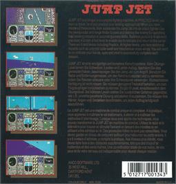 Box back cover for Jump Jet on the Atari ST.