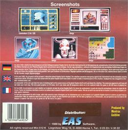 Box back cover for Kayden Garth on the Atari ST.