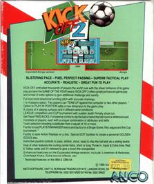 Box back cover for Kick Off 2 on the Atari ST.