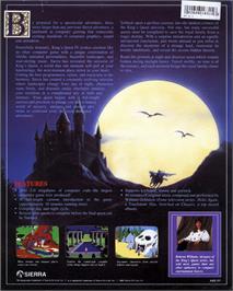 Box back cover for King's Quest IV: The Perils of Rosella on the Atari ST.