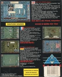 Box back cover for Kult on the Atari ST.