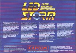 Box back cover for L.E.D. Storm on the Atari ST.