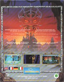 Box back cover for Leader Board on the Atari ST.