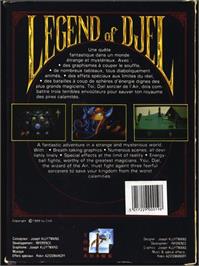 Box back cover for Legend Of Djel on the Atari ST.