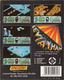 Box back cover for Leviathan on the Atari ST.