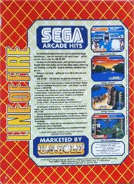 Box back cover for Line of Fire / Bakudan Yarou on the Atari ST.
