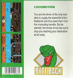 Box back cover for Loco-Motion on the Atari ST.