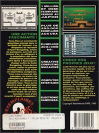 Box back cover for Lode Runner on the Atari ST.
