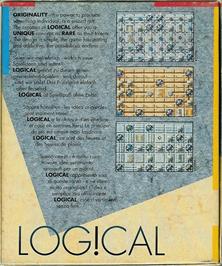 Box back cover for Log!cal on the Atari ST.