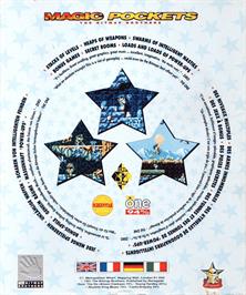 Box back cover for Magic Pockets on the Atari ST.