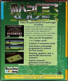 Box back cover for Masterblazer on the Atari ST.