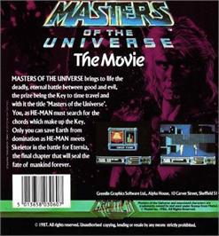 Box back cover for Masters Of The Universe - The Movie on the Atari ST.