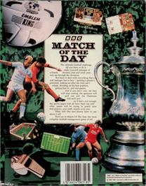 Box back cover for Match of the Day on the Atari ST.
