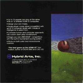 Box back cover for Midi-Maze on the Atari ST.