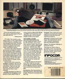 Box back cover for Mind Forever Voyaging, A on the Atari ST.