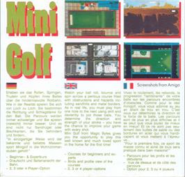 Box back cover for Mini Golf on the Atari ST.