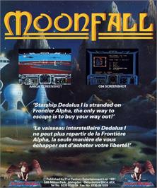 Box back cover for Moonfall on the Atari ST.