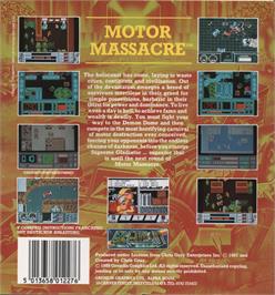 Box back cover for Motor Massacre on the Atari ST.