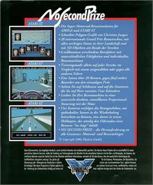 Box back cover for No Second Prize on the Atari ST.
