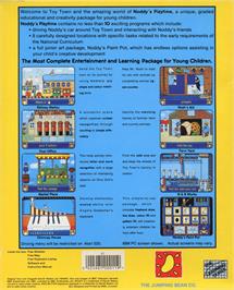 Box back cover for Noddy's Playtime on the Atari ST.