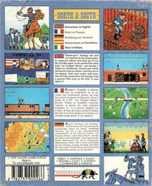 Box back cover for North And South on the Atari ST.