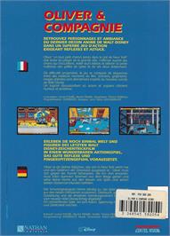 Box back cover for Oliver and Compagnie on the Atari ST.
