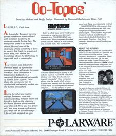 Box back cover for Oo-topos on the Atari ST.