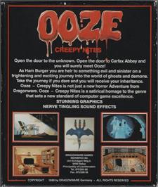 Box back cover for Ooze: Creepy Nites on the Atari ST.