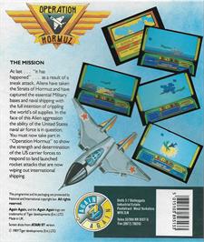 Box back cover for Operation Hormuz on the Atari ST.