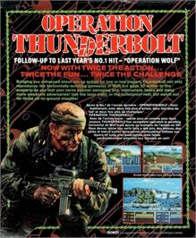 Box back cover for Operation Thunderbolt on the Atari ST.