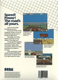 Box back cover for Out Run on the Atari ST.
