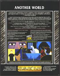 Box back cover for Out of This World on the Atari ST.
