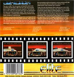 Box back cover for Overlander on the Atari ST.