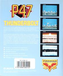 Box back cover for P47 Thunderbolt on the Atari ST.